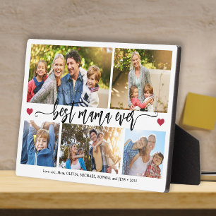 Beste Mama überhaupt Kinder 5 Foto-Collage Andenke Fotoplatte