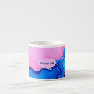 Beste Mama überhaupt Pastell Fluid Art Espressotasse