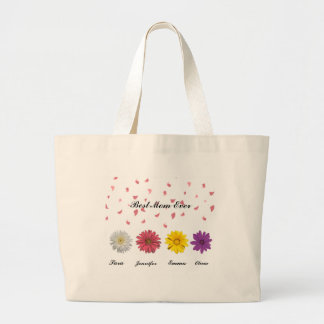 Beste Mama überhaupt Personalisiertes florales Geb Jumbo Stoffbeutel