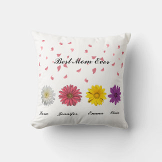 Beste Mama überhaupt Personalisiertes florales Geb Kissen