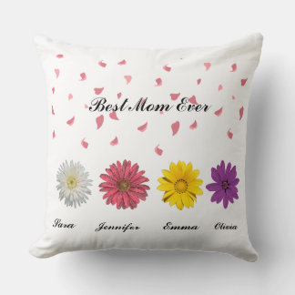 Beste Mama überhaupt Personalisiertes florales Geb Kissen