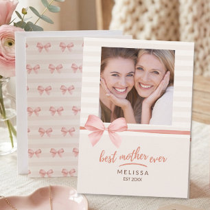 Beste Mama überhaupt Soft Blush Cream Schriftzug M Karte
