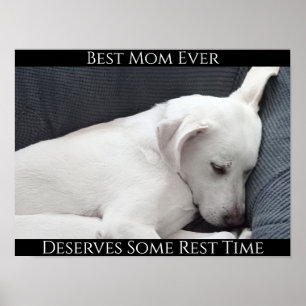 Beste Mama verdient je etwas Erholung Zeit Niedlic Poster