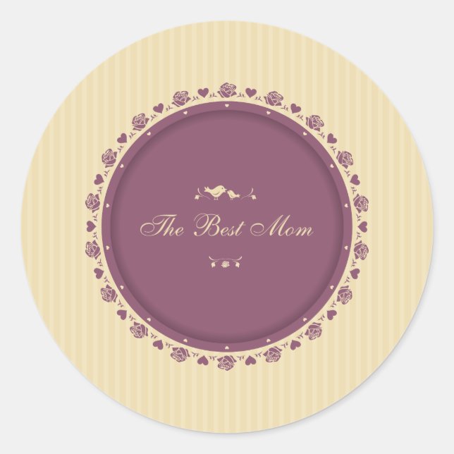 Beste Mama Vintag Muttertag | Aufkleber (Vorderseite)