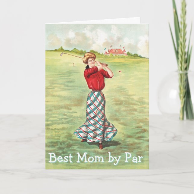 Beste Mama von Par Happy Birthday Gruß Karte (Vorderseite)