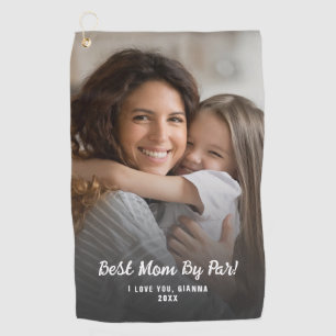 Beste Mama Von Par Modern Photo Individuelle Mutte Golfhandtuch