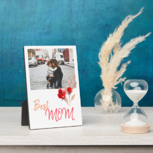 Beste Mama Wasserfarben Rote Rosen Muttertags Foto Fotoplatte