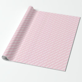 Beste Mama Weiß auf hellrosa Wrapping Paper Geschenkpapier