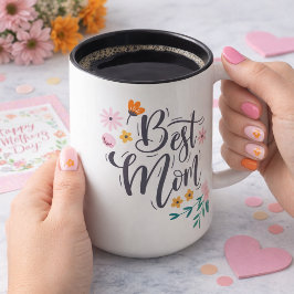 Beste Mama Zweifarbige Tasse