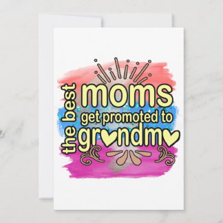 Beste Mamas werden für Oma beworben Einladung