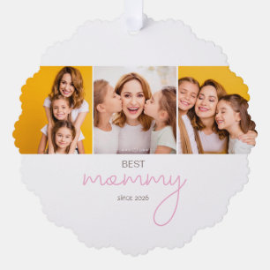 Beste Mami seit Jahr 3 Fotocollage Ornament Karte