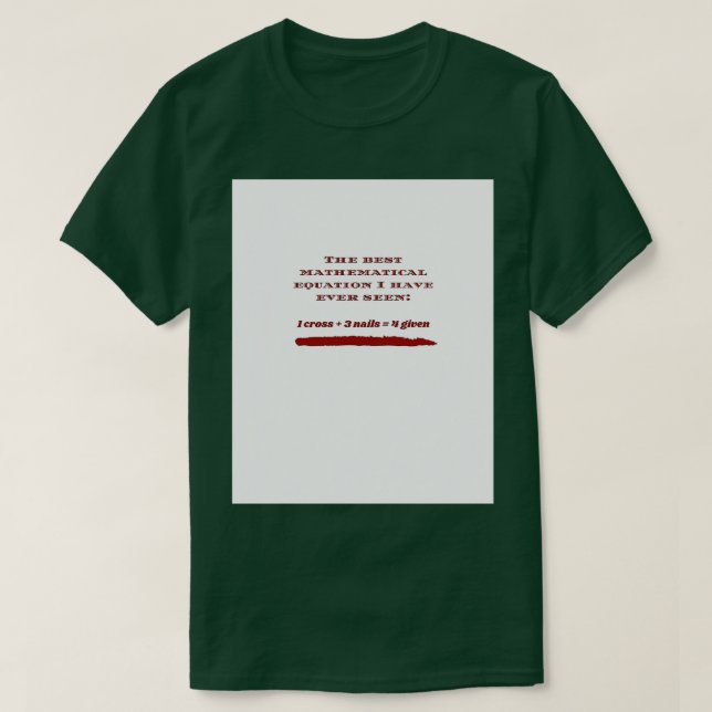 Beste Math-Gleichung Grafik T-Shirt (Design vorne)