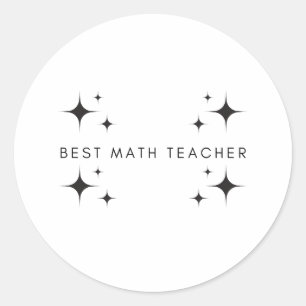 Beste Mathematiklehrer je Geschenke Runder Aufkleber