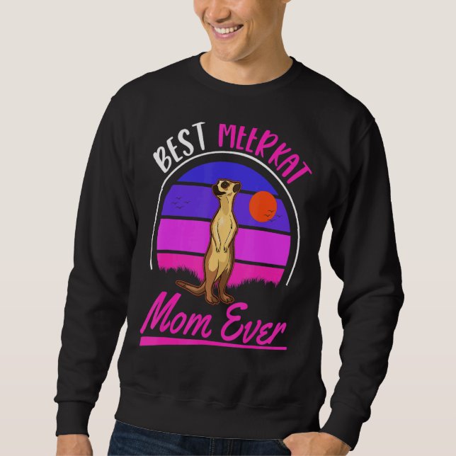 Beste Meerkat-Mama je Sweatshirt (Vorderseite)