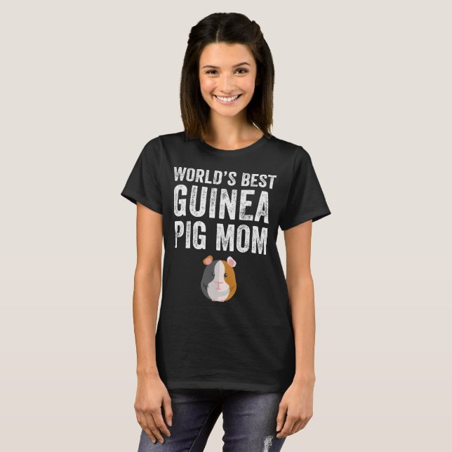Beste Meerschweinchenmamma der Welt T-Shirt (Vorne ganz)