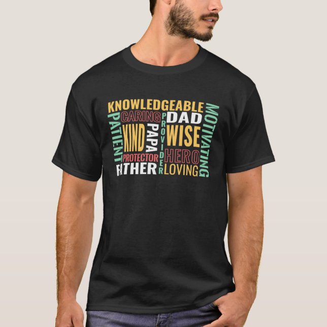 Beste Merkmale des Vaters, die den besten Vater be T-Shirt (Vorderseite)