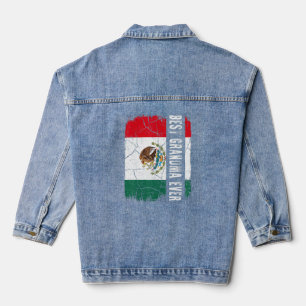 Beste mexikanische Oma je Mexiko Flaggenfeier Mutt Jeansjacke