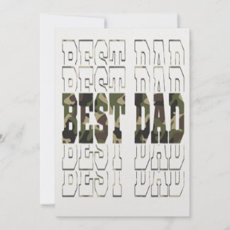 Beste Militärkarte für den Vater Personalisierter Einladung