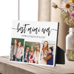 Beste MiMi je - Grandchildren FotoCollage Fotoplatte<br><div class="desc">Feiern Sie das "Beste MiMi Ever" mit dieser personalisierten Grandchildren Foto Collage Plaque. Dieses herzliche Geschenk besticht durch eine wunderschön arrangierte Collage mit wertvollen Fotos, die besondere Momente einfangen, ergänzt durch eine liebevolle Botschaft. Aus hochwertigen Materialien mit schlichter Oberfläche gefertigt, ist es ideal, um auf der Zuhause als hochgeschätzter Sake...</div>