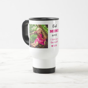 Beste Mimi überhaupt, liebe dich am meisten 2 Foto Reisebecher