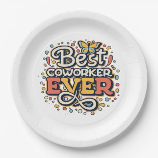 Beste Mitarbeitende je, Kolleg-Geschenk, Bester Mi Pappteller