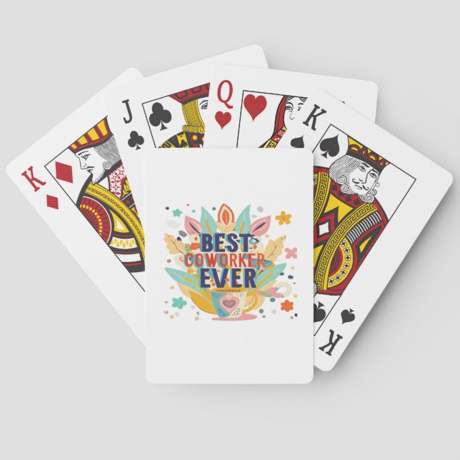 Beste Mitarbeitende je, Kolleg-Geschenk, Bester Mi Spielkarten (Rückseite)