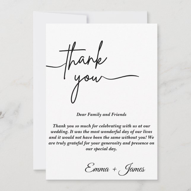 Beste moderne Hochzeitskarte Einladung (Vorderseite)