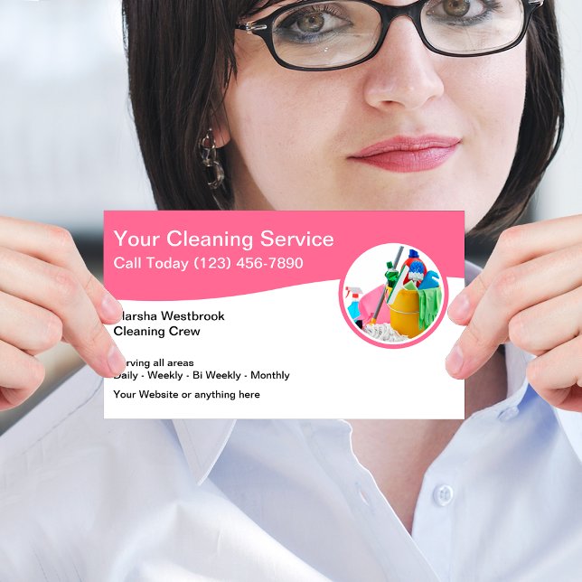 Beste moderne Reinigungsservice Business Cards Visitenkarte (Von Creator hochgeladen)