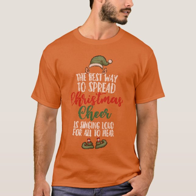 Beste Möglichkeit Weihnachts-Cheer Weihnachts-Meme T-Shirt (Vorderseite)