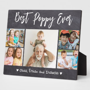 Beste Mohnplatte je Grandkids 5 Foto Chalkboard Fotoplatte