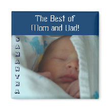 Beste Mom & Dad Baby-Magnetgeschenke Personalisier