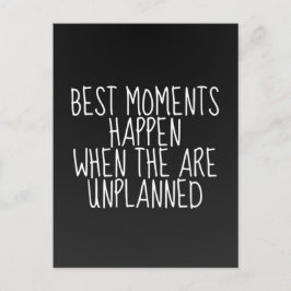 Beste Momente Inspiration Postkarte
