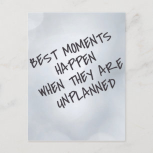 Beste Momente Inspiration Postkarte