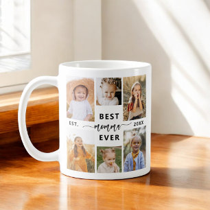 Beste Momma je - Muttertagsfoto-Collage Kaffeetasse