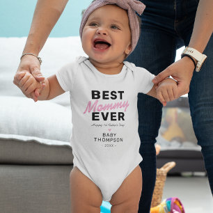 Beste Mommy Ever   Baby Bodysuit zum ersten Mutter Baby Strampler