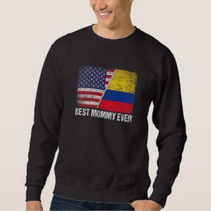 Beste Mommy-Ever Muttertag Kolumbien - Flagge Sweatshirt