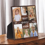Beste Mommy-Ever - Muttertagswoodfoto-Collage Fotoplatte<br><div class="desc">Feiern Sie Ihre Mami mit der "Best Mommy Ever" Mother's Day Foto Collage Plaque. Diese personalisierte Plakette besticht durch eine wunderschön gestaltete Collage aus gepflegten Fotos, in der besondere Momente und Erinnerungen eingefangen werden. Die herzliche Nachricht "Best Mommy Ever" fügt eine liebevolle Touch hinzu. Es ist aus hochwertigen Materialien mit...</div>