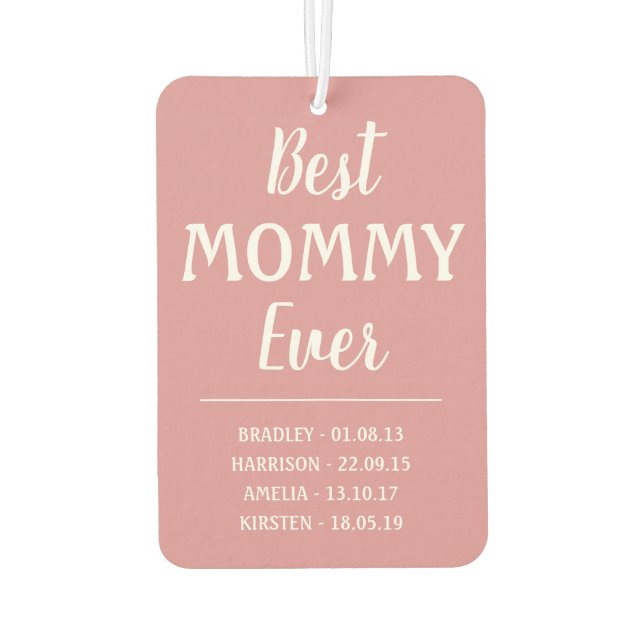 Beste Mommy-FotoCollage Autolufterfrischer (Rückseite)