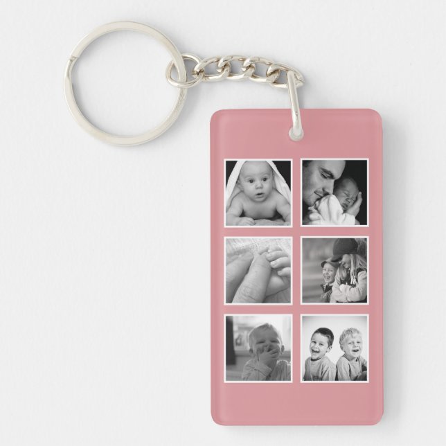 Beste Mommy-FotoCollage Schlüsselanhänger (Vorderseite)