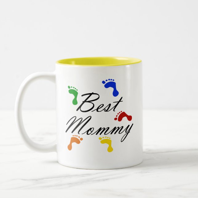 Beste Mommy-Tasse Zweifarbige Tasse (Links)