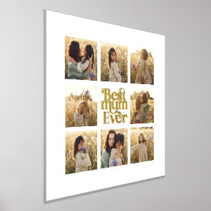 Beste Mum Multi-Foto elegant stilvoll Foliendrucke