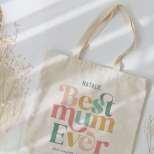 Beste Mum Multi-Foto elegant stilvoll Tragetasche
