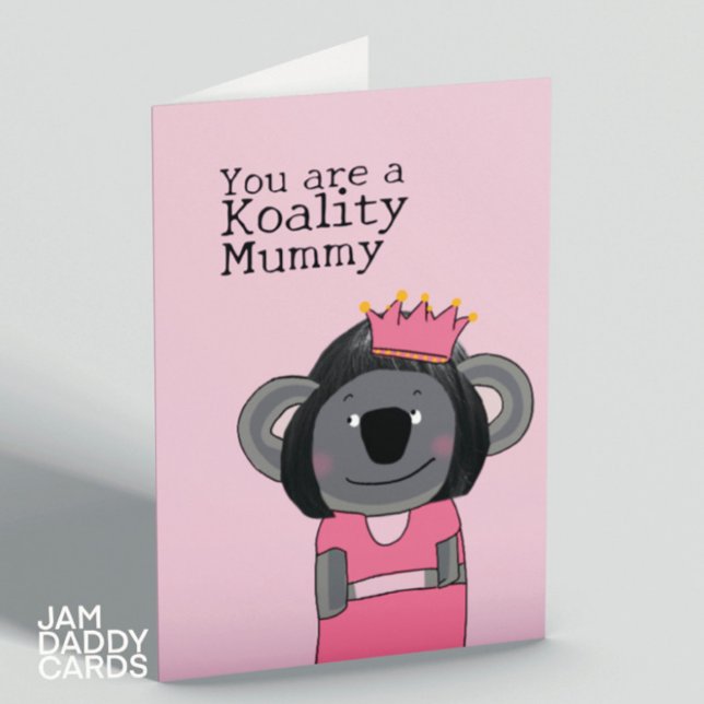 Beste Mummy Koala Geburtstag Karte (Von Creator hochgeladen)