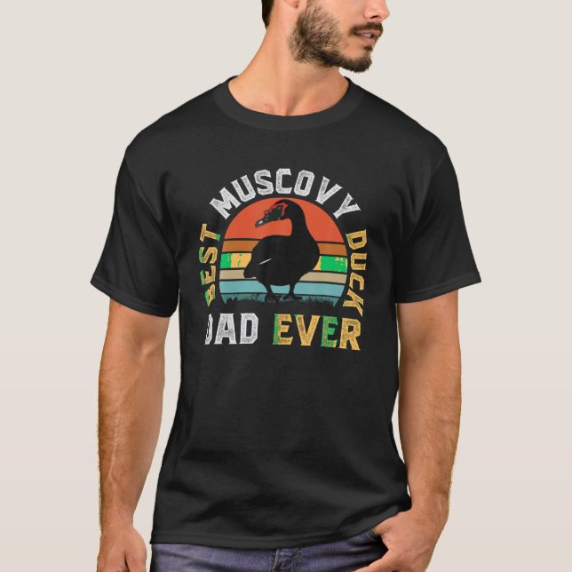 Beste Muscovy Duck VATER Ever Funny Muscovy Duck L T-Shirt (Vorderseite)