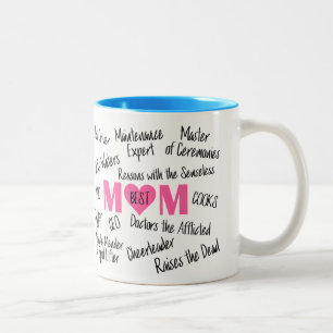 Beste Mutter - Absolut UNERSATZLICH! Zweifarbige Tasse