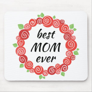 Beste Mutter aller rote Rosen im Frühjahr Mousepad