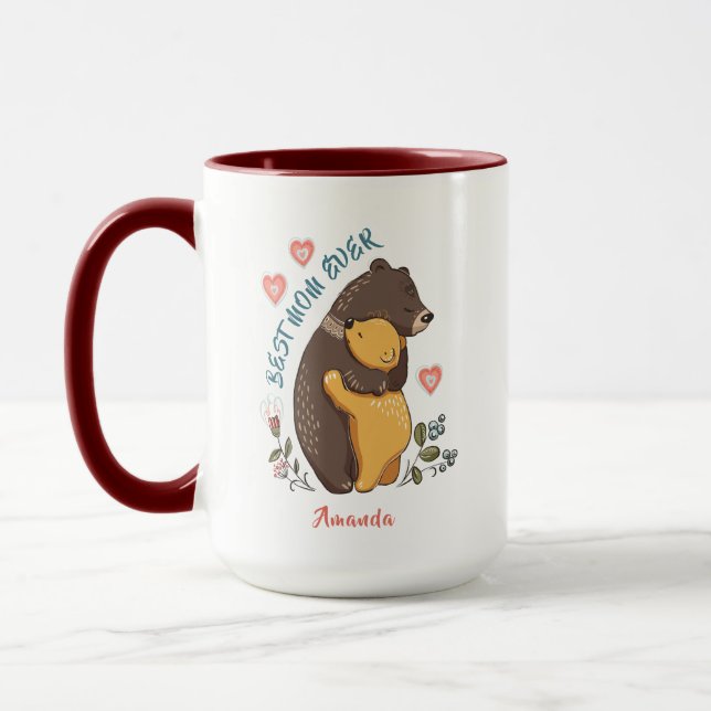 Beste Mutter aller Tasse, personalisiertes Muttert Tasse (Links)