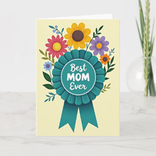 Beste-Mutter-aller-Zeiten-Blumen-Auszeichnungs-Kar Karte