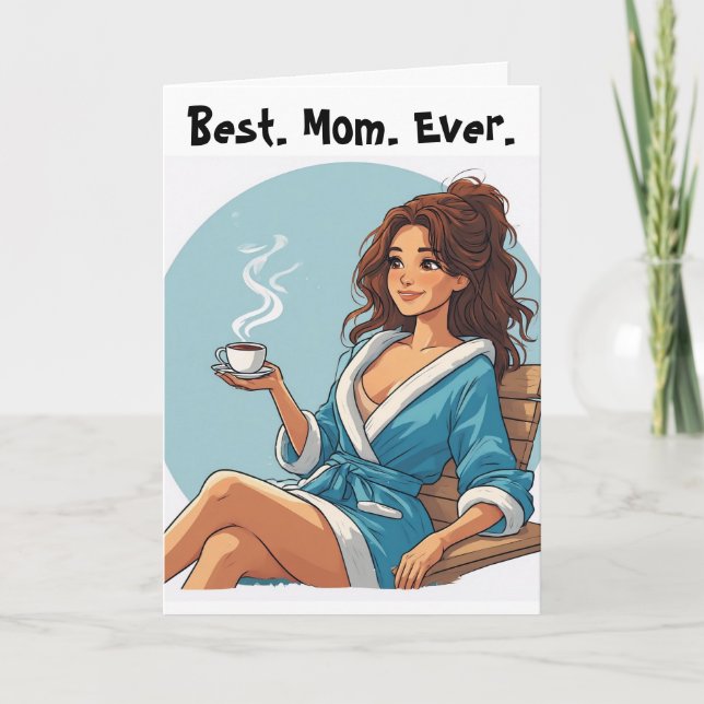 Beste. Mutter. Aller Zeiten.  Dankeskarte (Vorderseite)