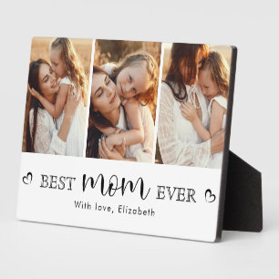 Beste Mutter Aller Zeiten Foto-Collage Cute Trendy Fotoplatte